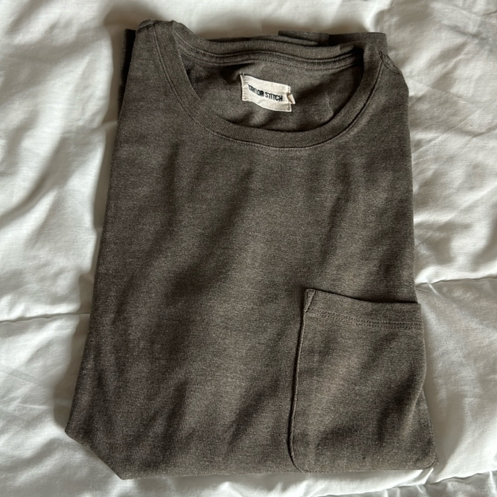 Taylor Stitch Heavy Bag pocket T-shirt size 38